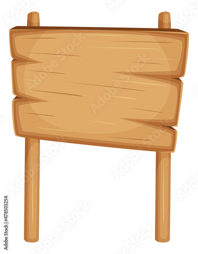 Blank billboard. Wooden plank board in rustic ranch style