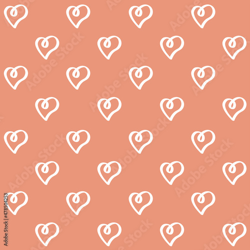Cute Love Pattern - seamless heart shape suitable for background, fabric, design asset, valentines day, wrapping paper, wallpaper and illustration in general