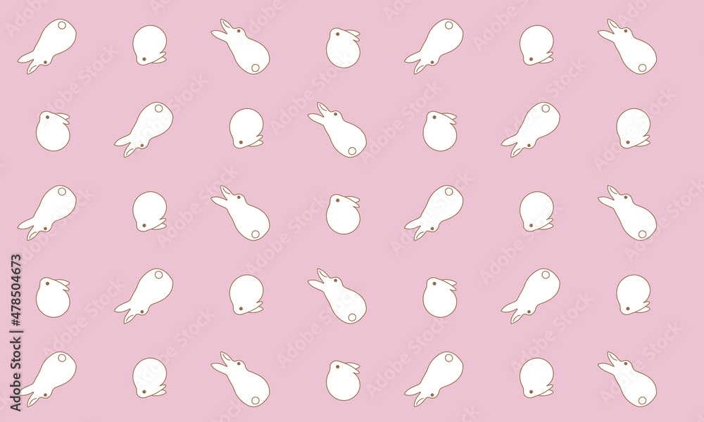 シンプルなうさぎのイラストのパターン Stock イラスト Adobe Stock シンプルなうさぎのイラストのパターン Stock イラスト Adobe Stock