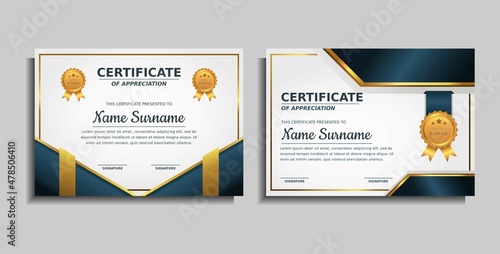 achievement award certificate design template