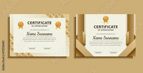 achievement award certificate design template