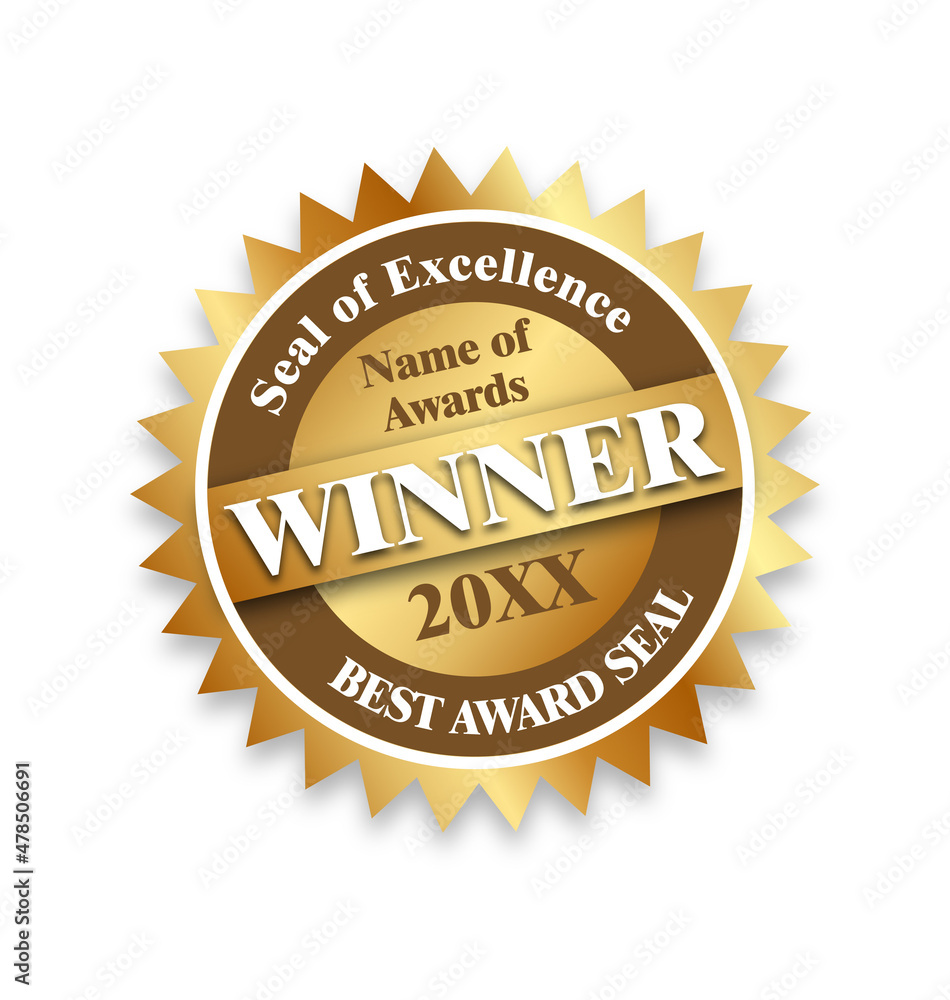 beautiful gold winner award seal beautiful gold winner award seal