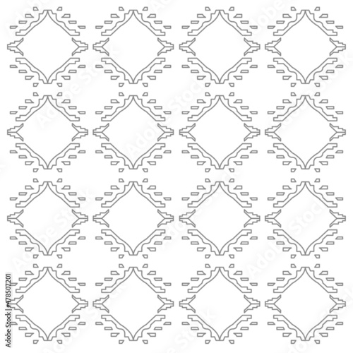 Luxury Design Ornaments Aztecs Black White Pattern  Texture  Background