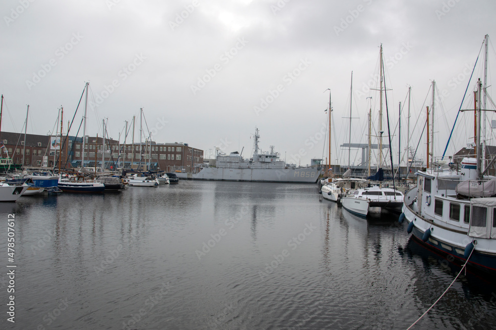 Harbor At The Willemsoord Complex At Den Helder The Netherlands 23-9-2019