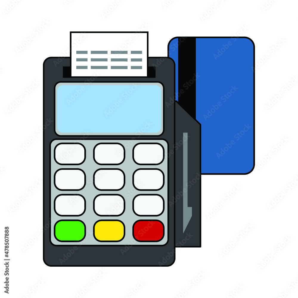 EDC machine illustration ,payment EDC machine illustration ,payment