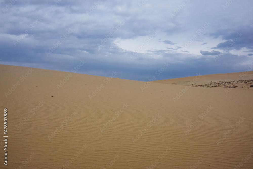 Beautiful landscape of the Chara desert