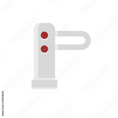 Technology turnstile icon flat isolated vector