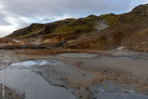 Fototapeta Naklejka Na Ścianę i Meble -  Krysuvik Geothermal Area Iceland