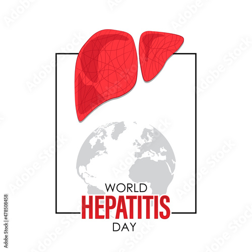 vector illustration of world hepatitis day. vector