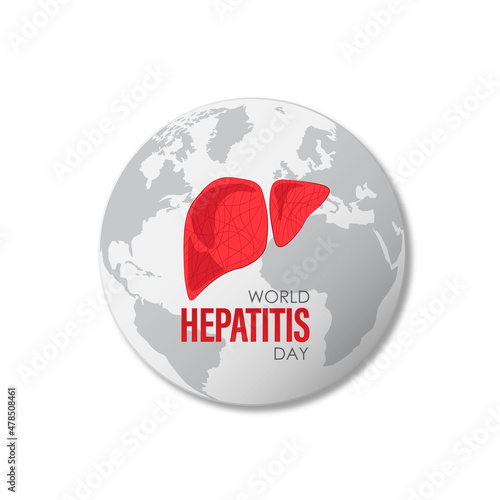 vector illustration of world hepatitis day. vector