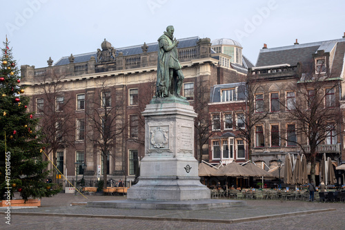 Statue Willem Van Oranje At The Hague The Netherlands 28-12-2019