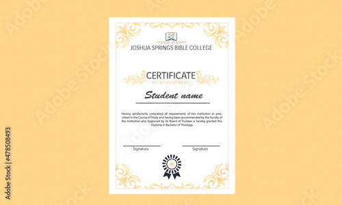 Corporate Certificate Design