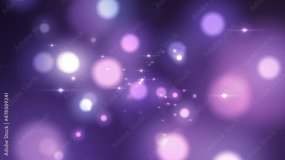 blurred very peri particles on black background. twinkling purple lights blurred very peri particles on black background. twinkling purple lights