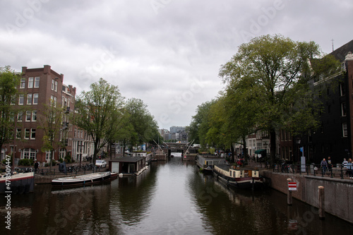View From The Prinsensluis Bridge At Amsterdam The Netherlands 2-9-2021 © Robertvt