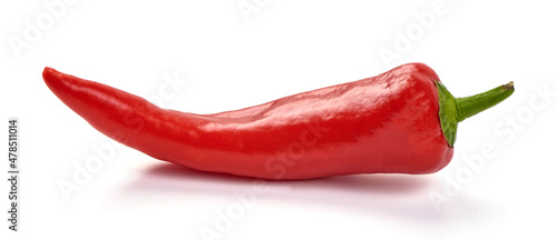 Chili pepper, isolated on white background.