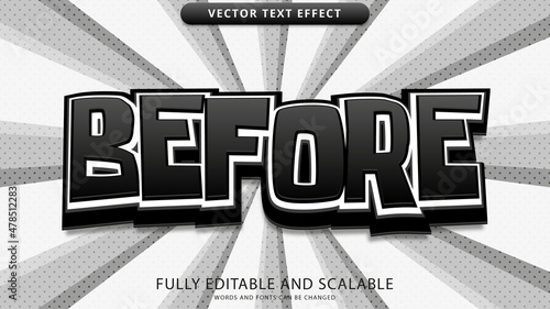 text effect before editable eps file