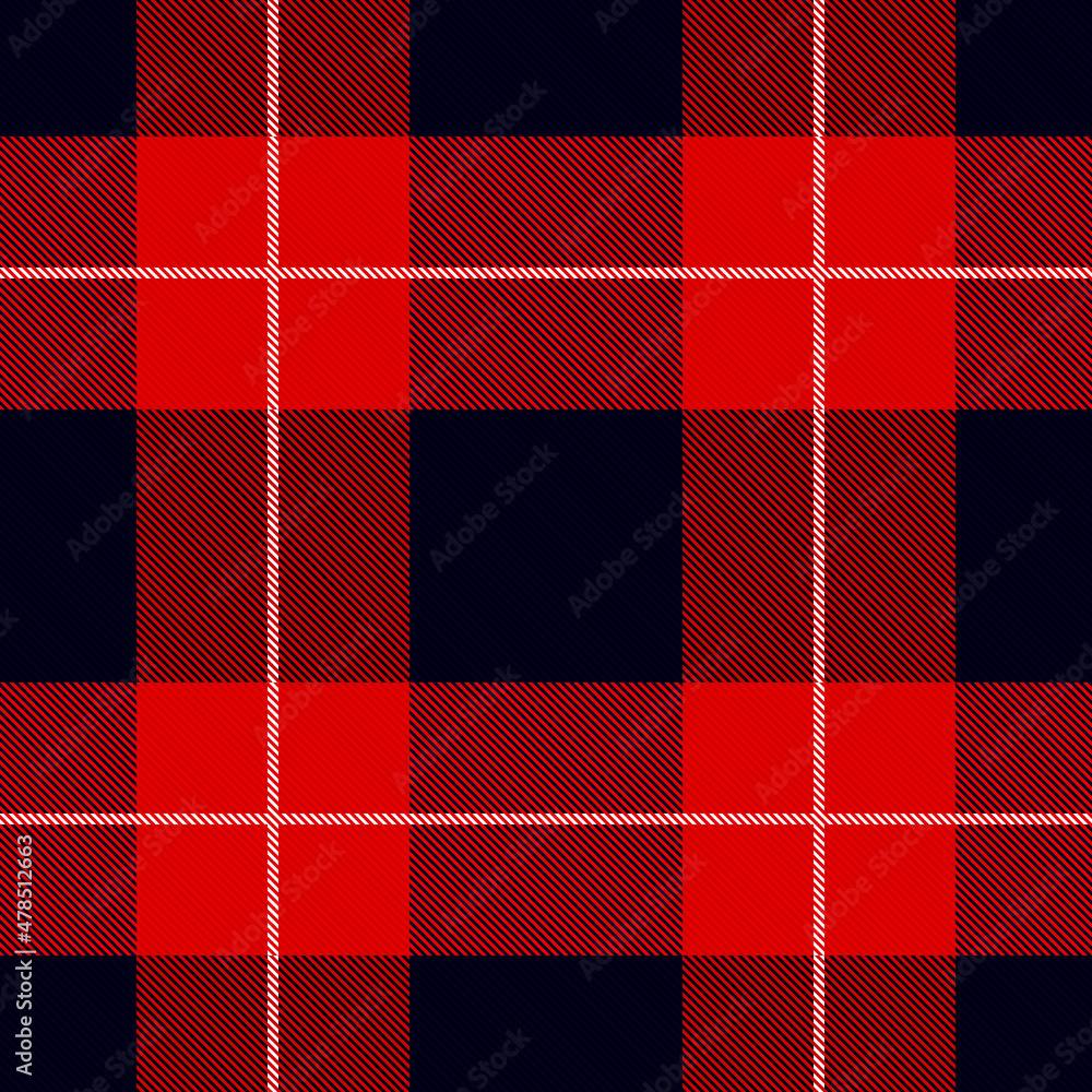 seamless checkered pattern with red and black squares, vector