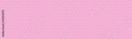 桜色の亀甲模様の和紙、和柄バナー背景素材 
