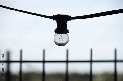 lightbulb on the cable photo