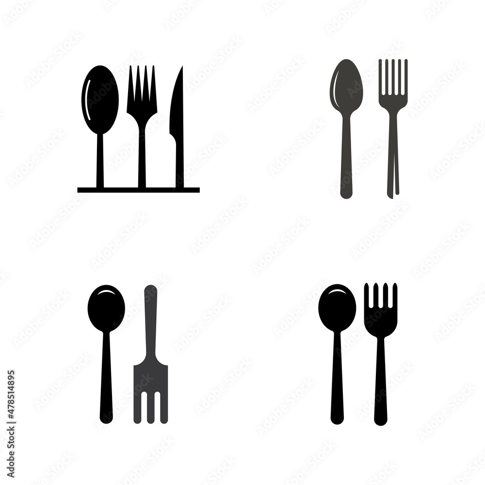 spoon,fork,and knife icon logo vector design template spoon,fork,and knife icon logo vector design template