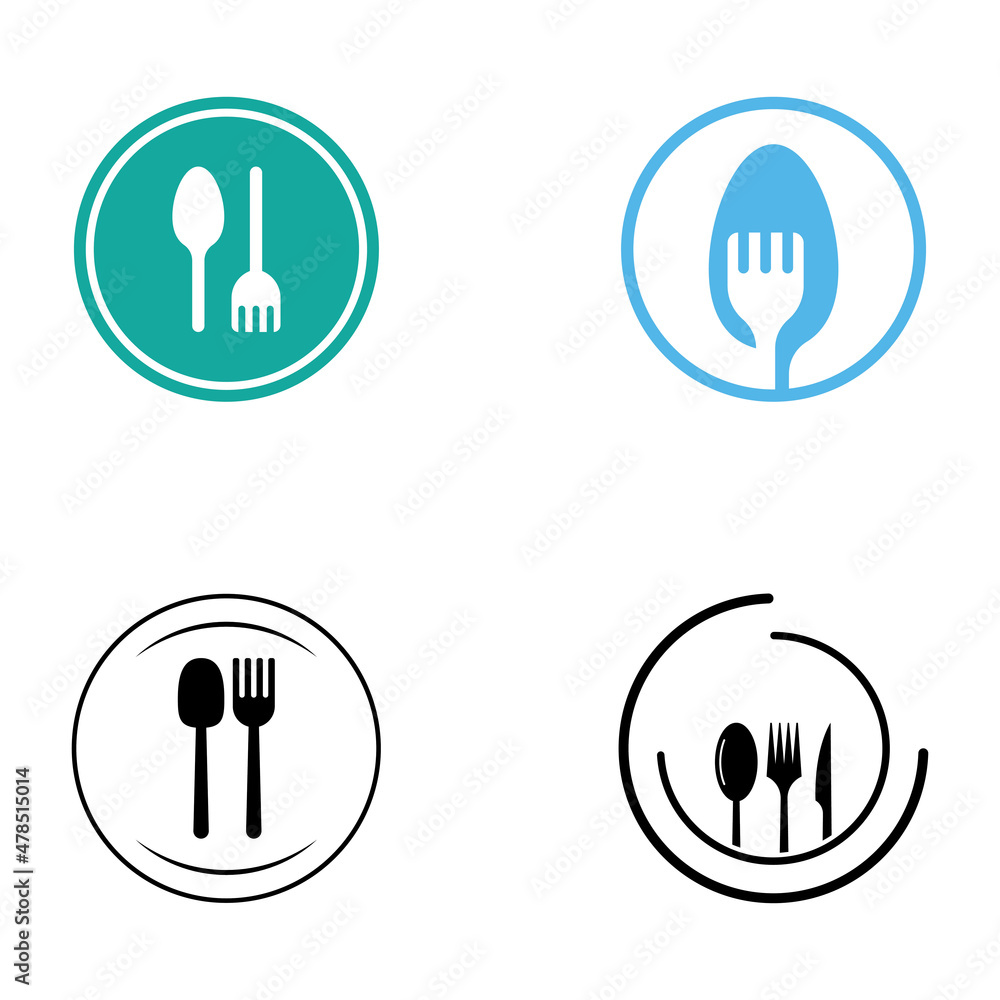 spoon,fork,and knife icon logo vector design template spoon,fork,and knife icon logo vector design template