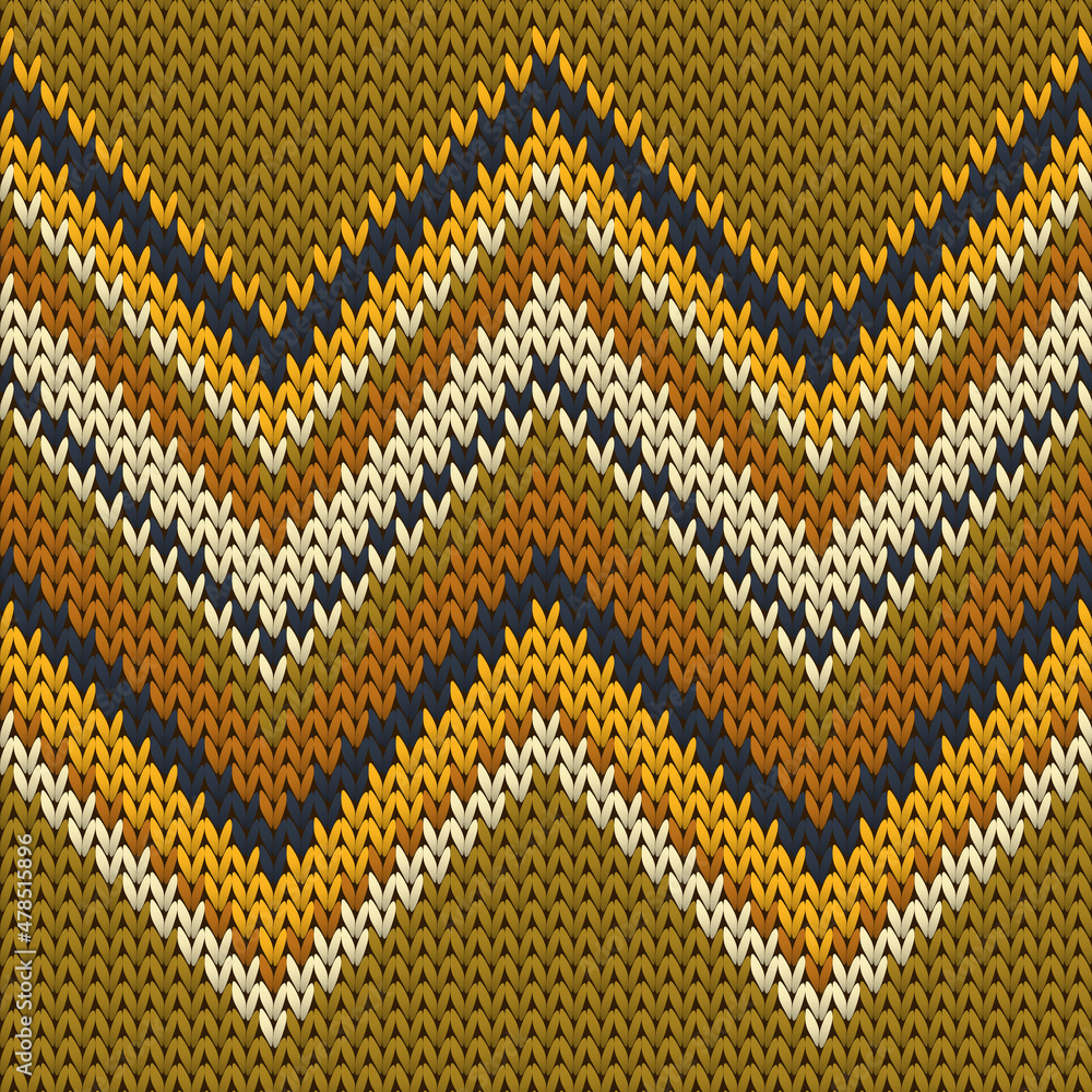 Trendy zig zal lines knitting texture geometric