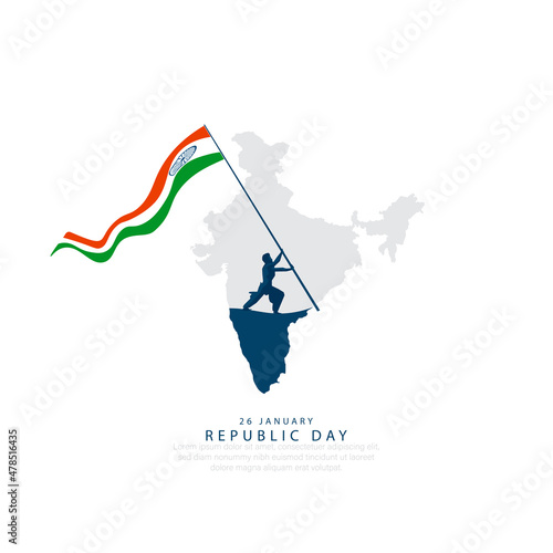 26 January-Happy Republic Day of India celebration.