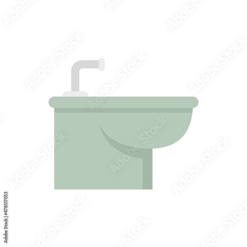 Shower bidet icon flat isolated vector