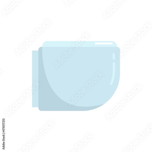 Hygiene bidet icon flat isolated vector