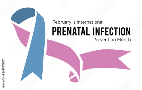 International Prenatal Infection Prevention Month. Vector illustration on white