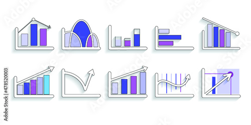 Infographic elements for annual reports