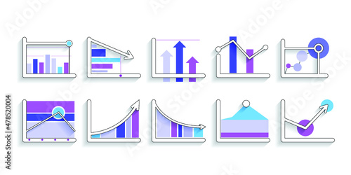 Infographic elements for annual reports