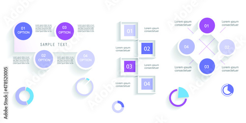 Infographic elements for annual reports