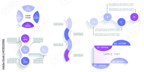Infographic elements for annual reports