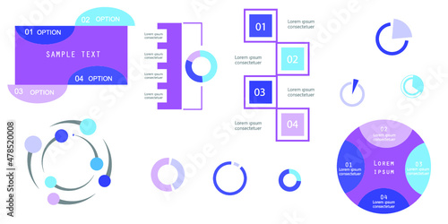 Infographic elements for annual reports