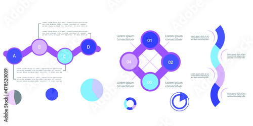 Infographic elements for annual reports