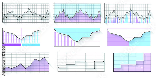 Infographic elements for annual reports