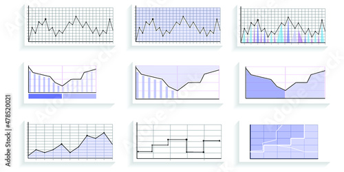 Infographic elements for annual reports
