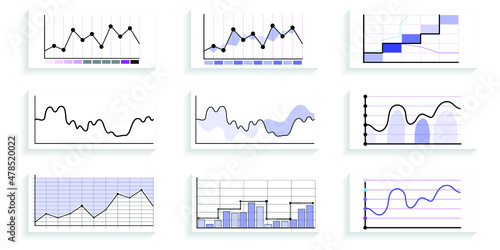 Infographic elements for annual reports
