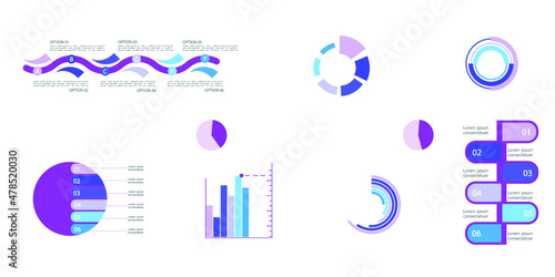 Infographic elements for annual reports