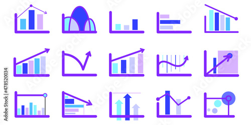 Infographic elements for annual reports