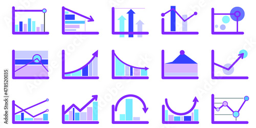 Infographic elements for annual reports