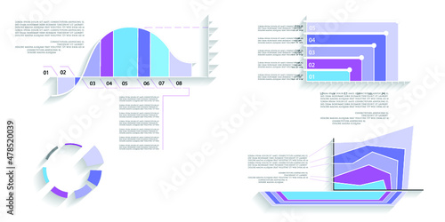 Infographic elements for annual reports
