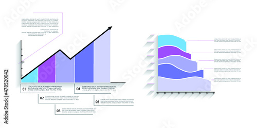 Infographic elements for annual reports