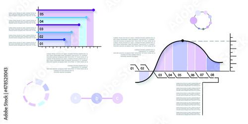 Infographic elements for annual reports