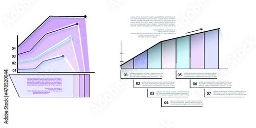 Infographic elements for annual reports