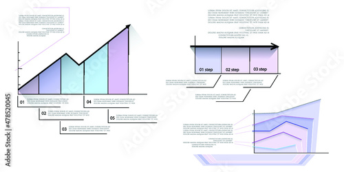 Infographic elements for annual reports