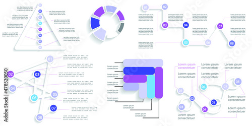 Infographic elements for annual reports