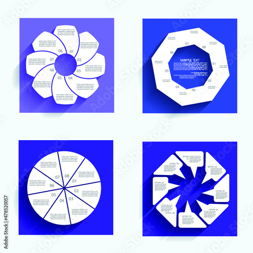Infographic elements for annual reports