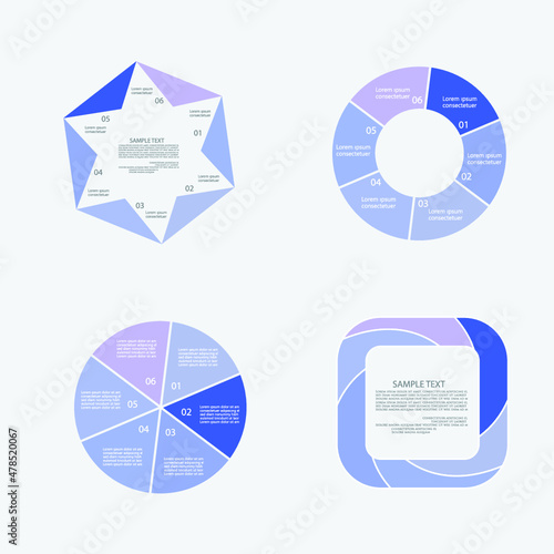 Infographic elements for annual reports